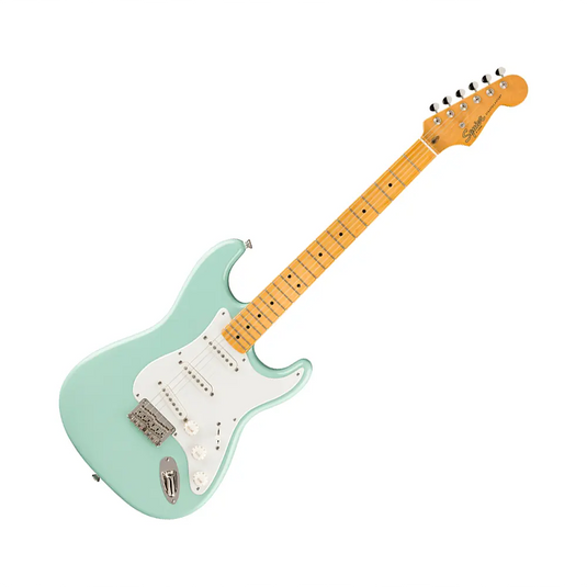 FENDER Classic VIbe '50s Stratocaster Ht MP Parchment Pickguard Surf Green