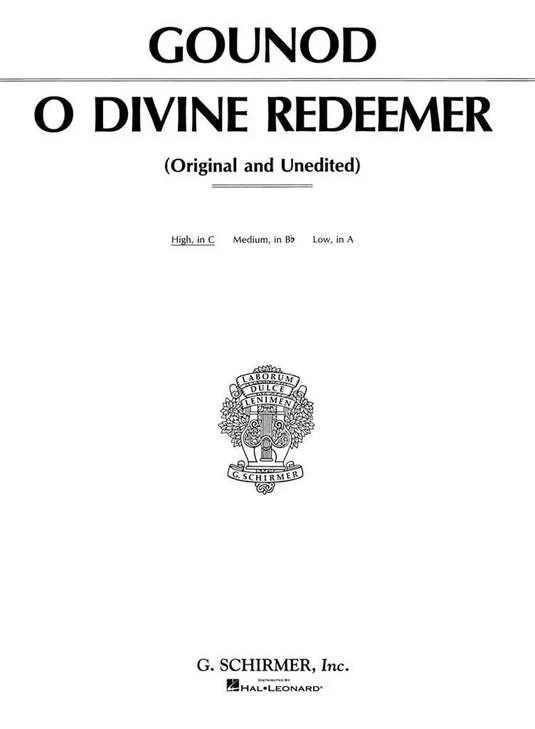 GOUNOD - O Divine Redeemer