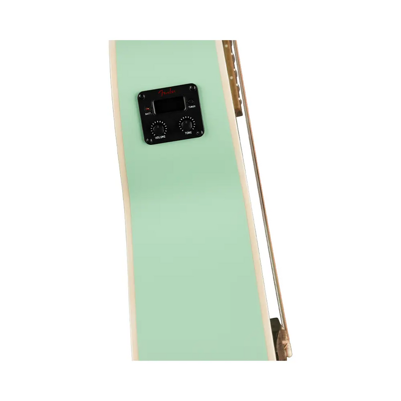 Carica immagine in Galleria Viewer, FENDER California Standard Monterey E Spruce Top Ivory Pickguard Surf Green Amplificata