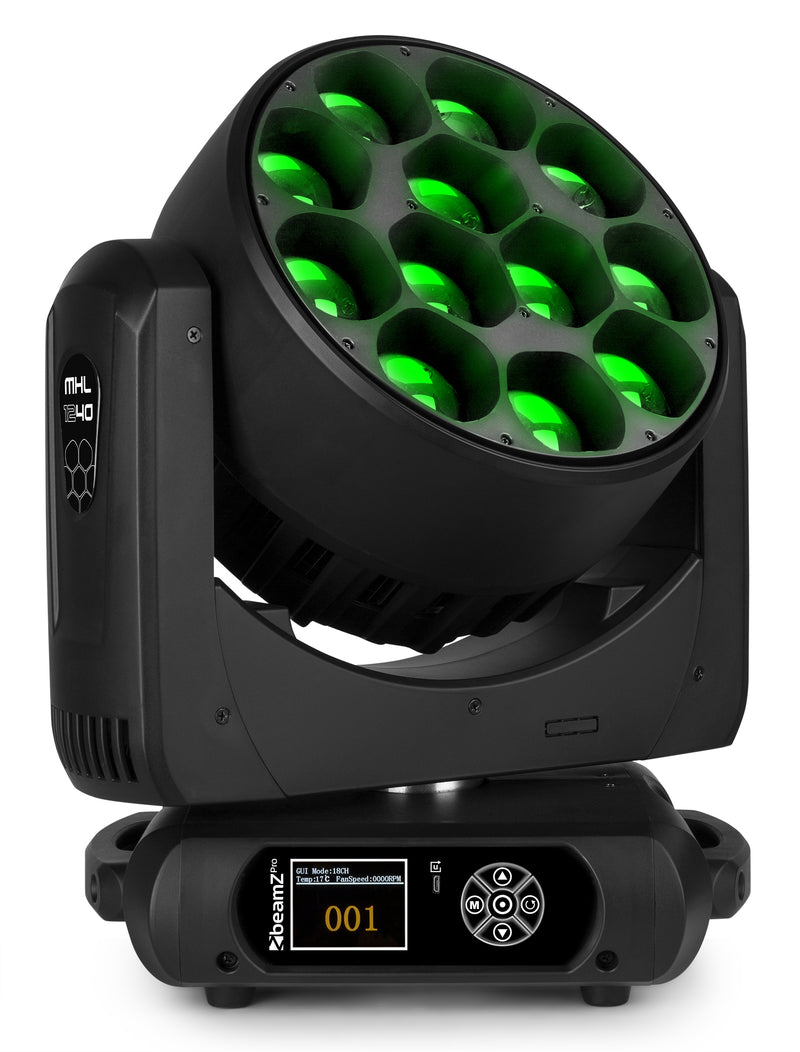 Carica immagine in Galleria Viewer, BEAMZ - MHL1240 Mov Head Zoom 12x40W 2p FC