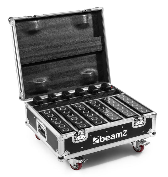 BEAMZ - FCC12 FlightCase for 6x BBB612 Char