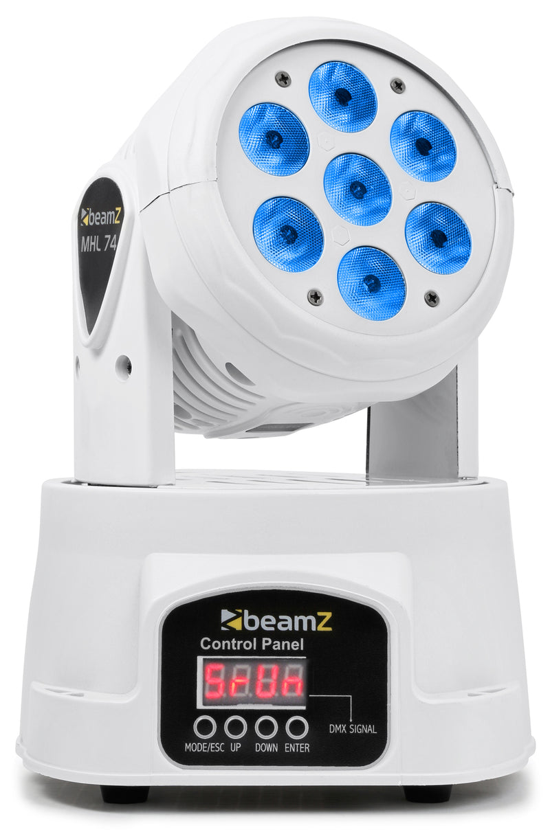Carica immagine in Galleria Viewer, BEAMZ - MHL74 Wash 7x10W QUAD 12chDMX WHITE