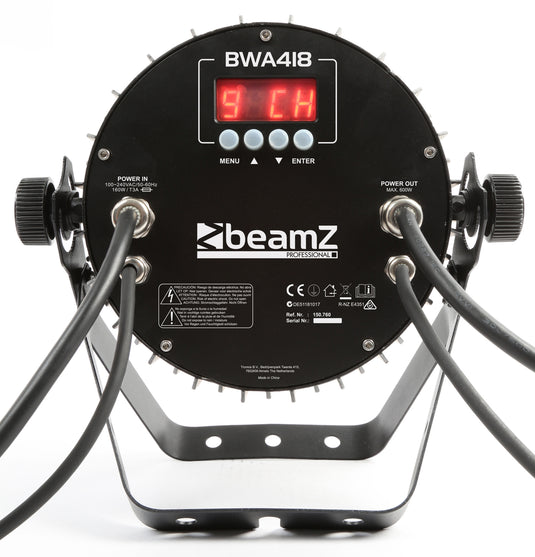 BEAMZ - BWA418 AluPAR IP65 18x12W 4-1 RGBW