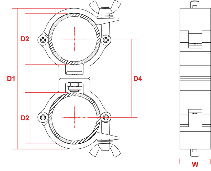 Carica immagine in Galleria Viewer, BEAMZ - BC50-100D Swivel Coupler Sl100kg Al