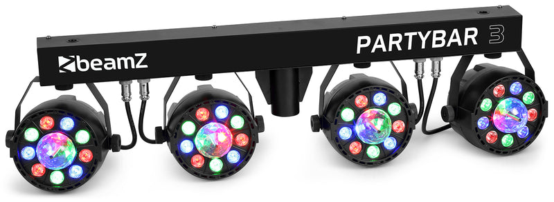 Carica immagine in Galleria Viewer, BEAMZ - PartyBar3 4PAR 9x1W RGB MagicBall