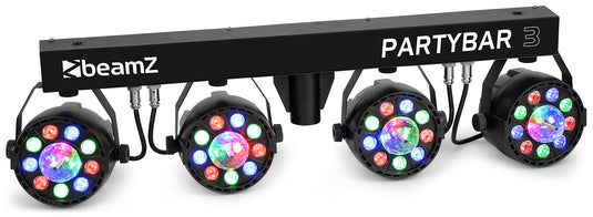 BEAMZ - PartyBar3 4PAR 9x1W RGB MagicBall