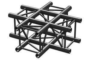 Carica immagine in Galleria Viewer, BEAMZ - P30-C41 Truss 4 way X-junction BLK
