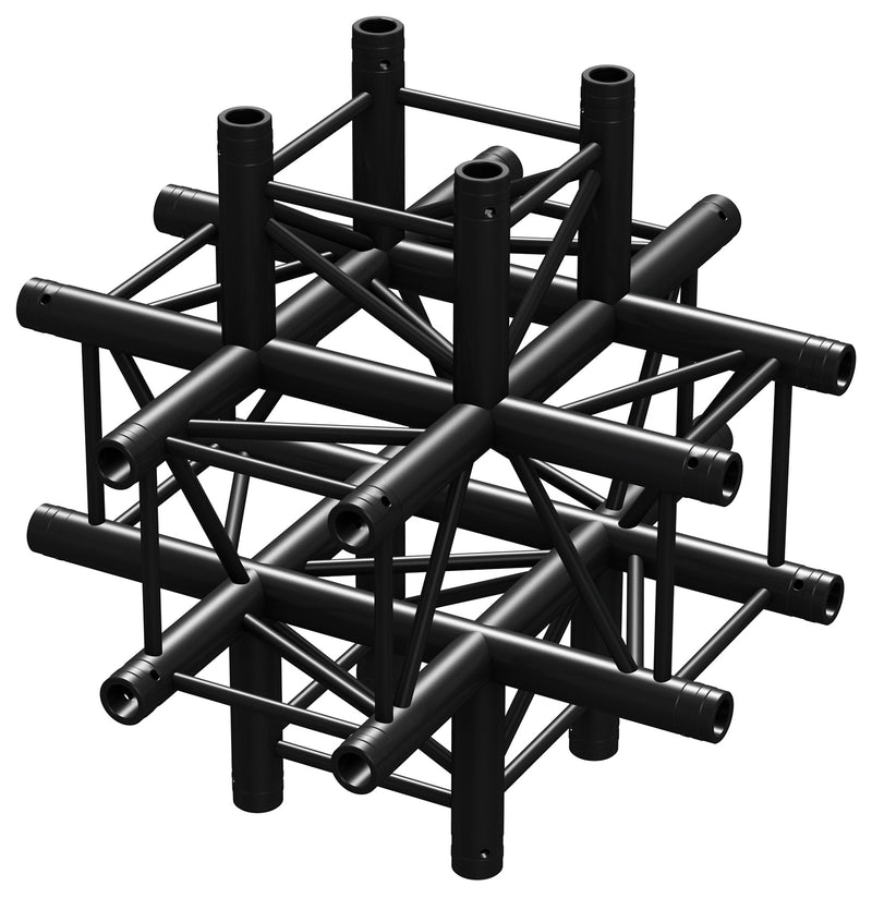 Carica immagine in Galleria Viewer, BEAMZ - P30-C60 Truss 6 way X-junction BLK