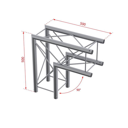 BEAMZ - P24-C21 DECO Tr.2way 90 corner+cpl