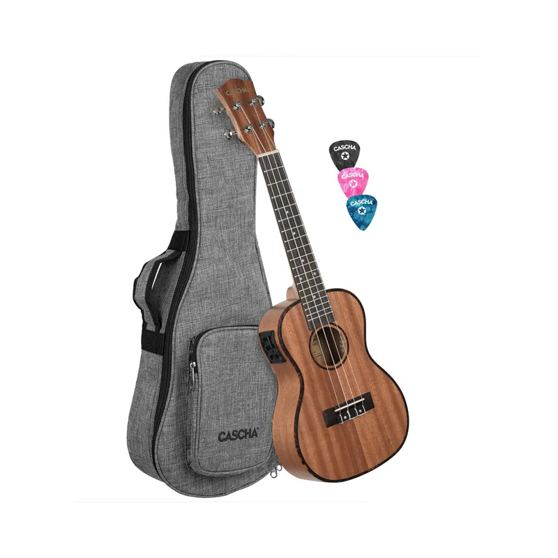 Carica immagine in Galleria Viewer, CASCHA UKULELE Mogano Concerto Amplificato