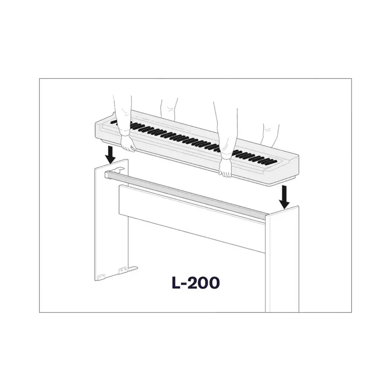Carica immagine in Galleria Viewer, YAMAHA P-225 Black con Supporto L200