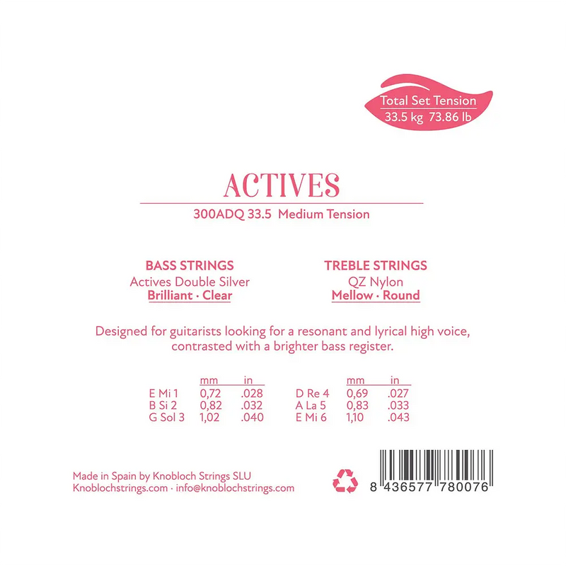 Carica immagine in Galleria Viewer, KNOBLOCH - MUTA Actives QZ Nylon Full Set TENSIONE MEDIA 33.5