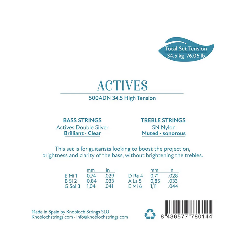 Carica immagine in Galleria Viewer, KNOBLOCH - MUTA Actives SN Nylon Full Set TENSIONE FORTE 34.5