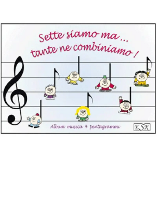 Quadernetto 4 Pentagrammi Righi Grandi
