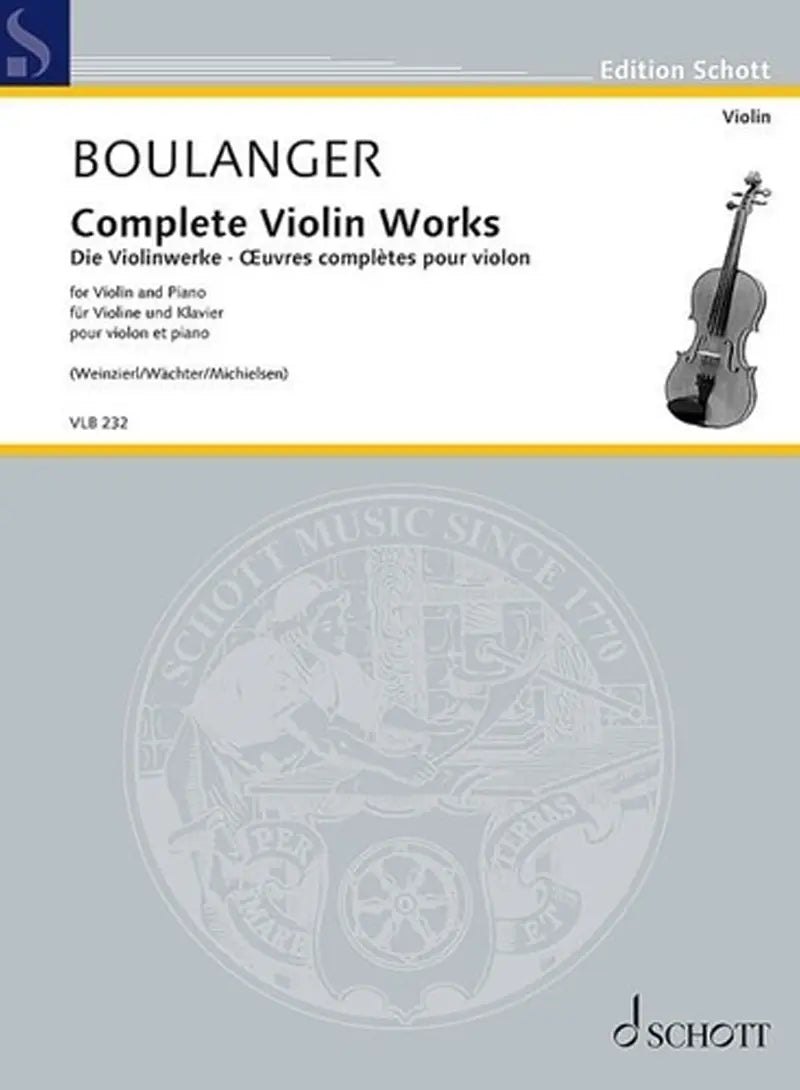 BOULANGER Complete Violin Works CECCHERINIMUSIC