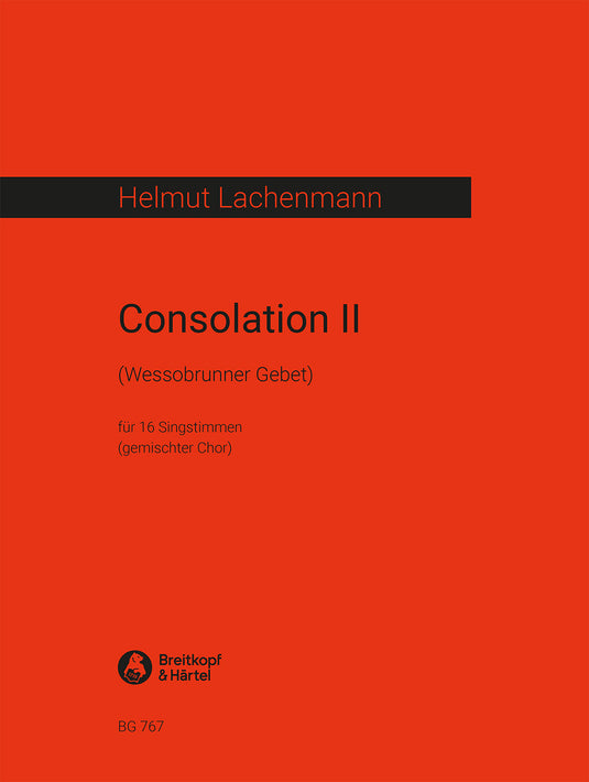 LACHENMANN - Consolation II