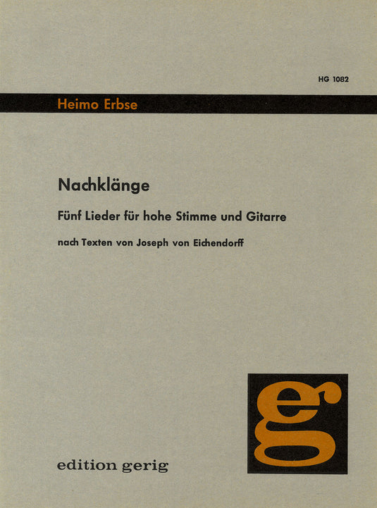 ERBSE - Nachklaenge Op. 33