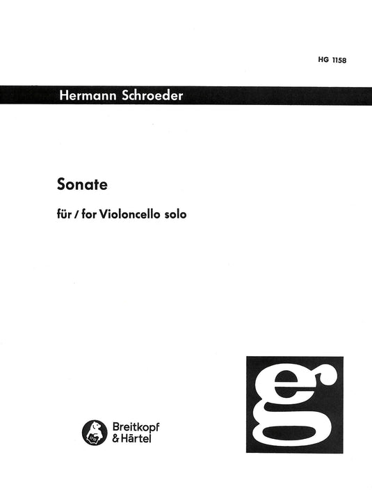 SCHROEDER - Sonata for violoncello solo