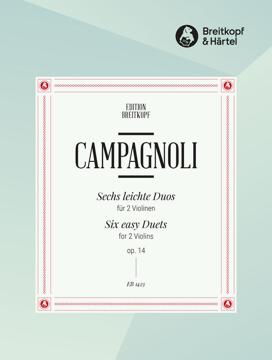 CAMPAGNOLI - 6 Easy Duets Op. 14