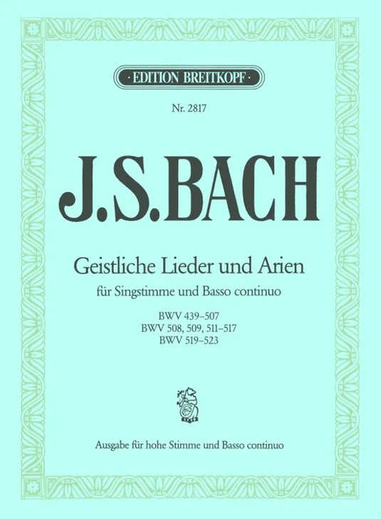 BACH - Geistliche Lieder und Arien