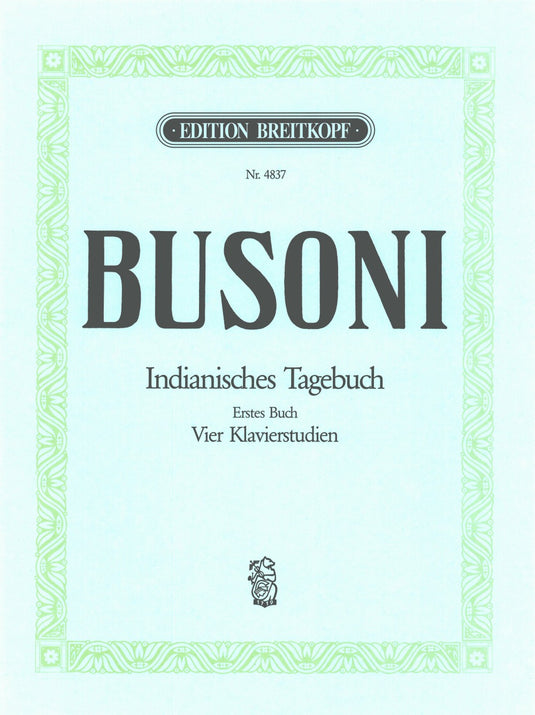 BUSONI - Indian Diary. Book No. 1 K 267
