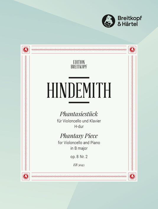 HINDEMITH - 3 Pieces for ViolonVIOLONCELLO SPARTITI Op. 8