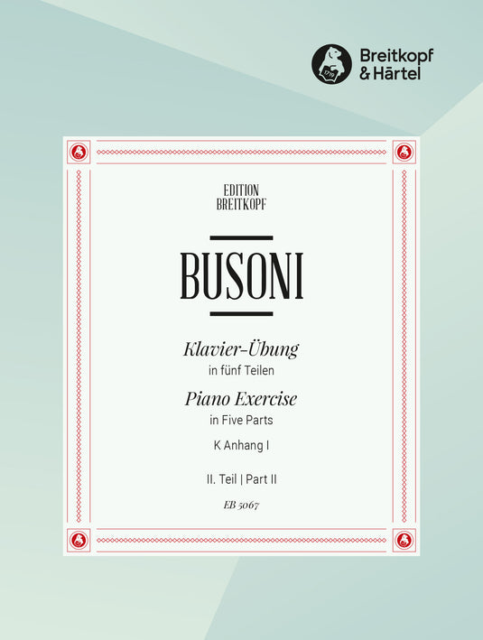 BUSONI - Piano Exercise in 5 Parts
