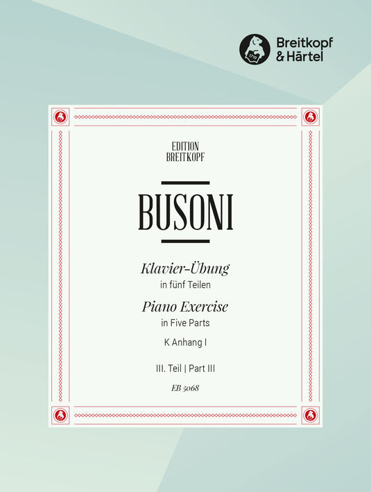 BUSONI - Piano Exercise in 5 Parts