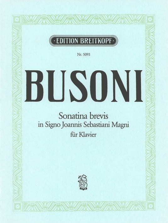 BUSONI - Sonatina brevis K 280