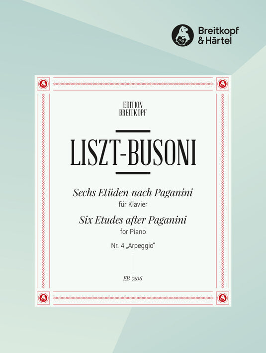 LISZT - BUSONI - 6 Etudes after Paganini