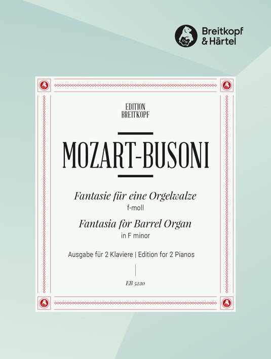 MOZART - Fantasia for Barrel ORGANO in F minor K. 608