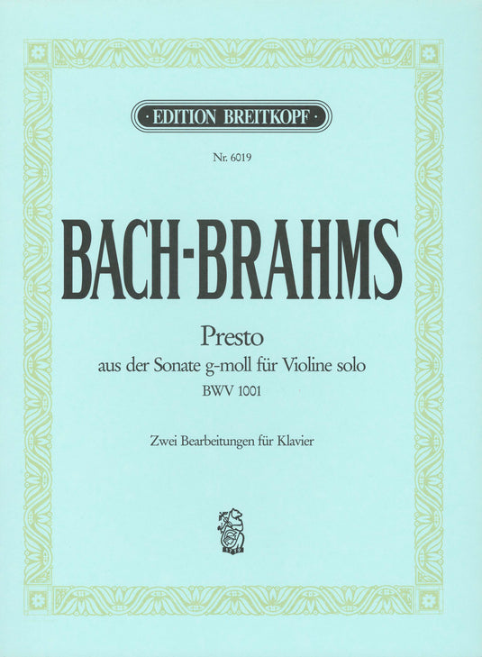 BRAHMS - Presto after Bach