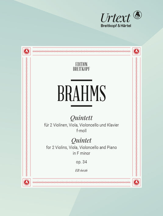 BRAHMS - Piano Quintet in F minor Op. 34