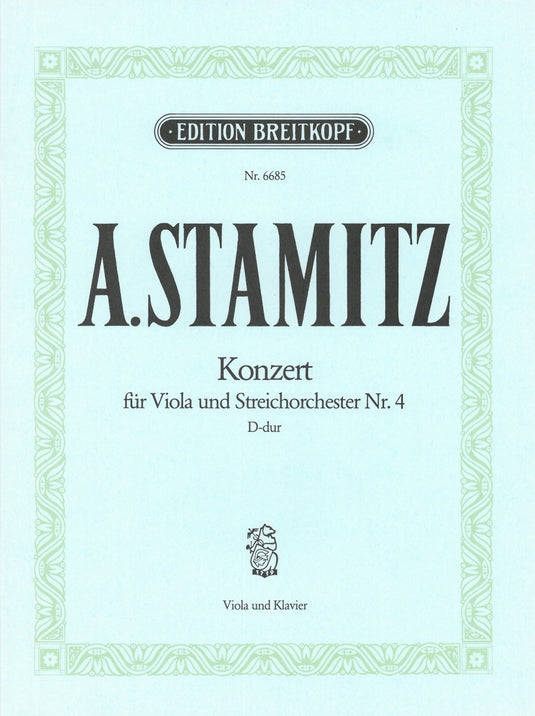 A.STAMITZ - Viola Concerto No. 4 in D major