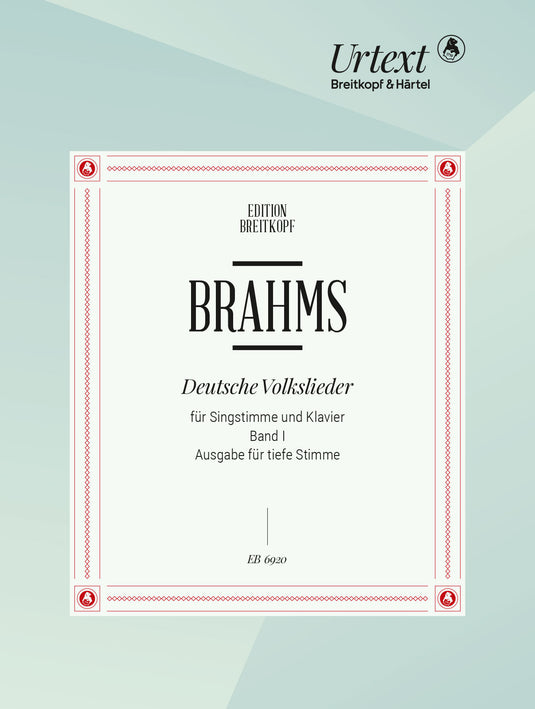 BRAHMS - German Folk Songs WoO 33
