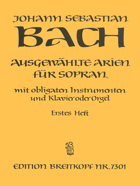 BACH - Selected Arias for Soprano