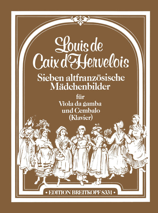 CAIX D' HERVELOIS - 7 altfranzösische Mädchenbilder