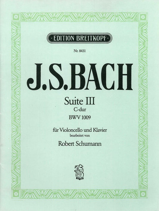 BACH - Suite III in C major BWV 1009 for violoncello