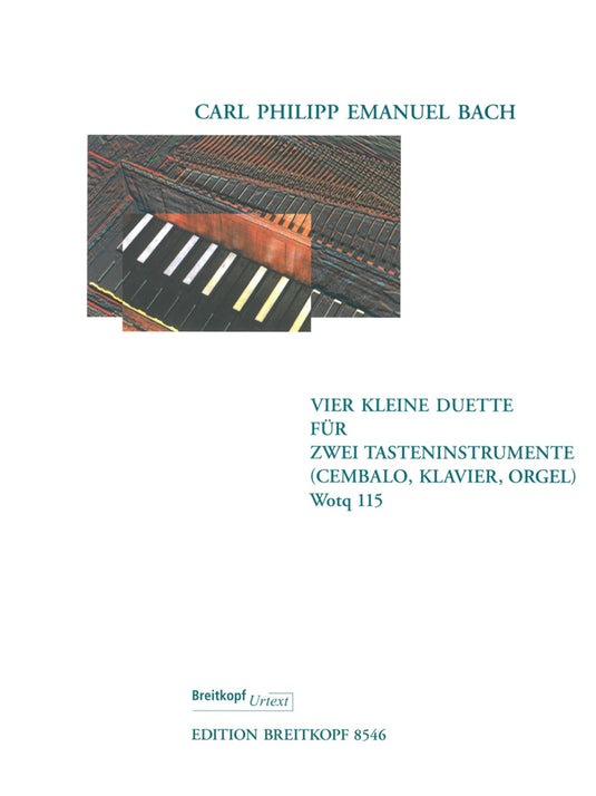 C.PH.BACH - 4 Small Duets for 2 Keyboard Instruments Wq 115