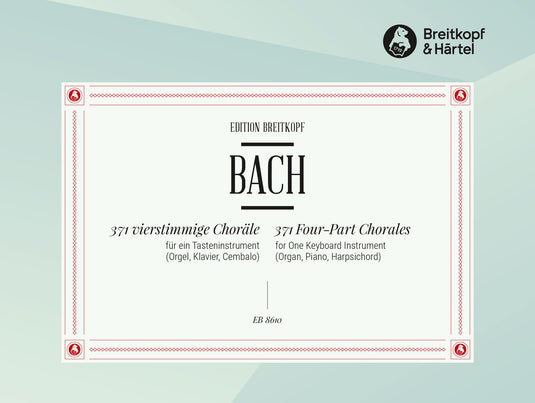 BACH - 371 Four-Part Chorales for One Keyboard Instrument