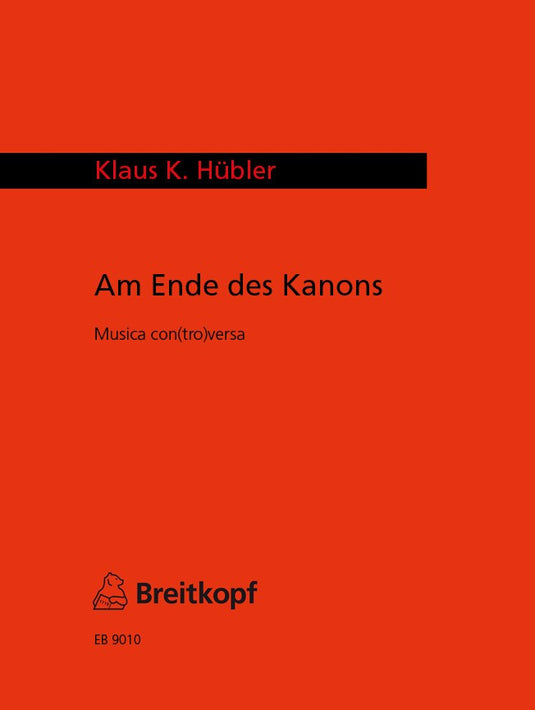 HUBLER - Am Ende des Kanons