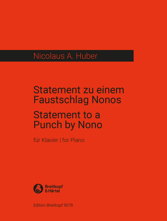HUBER - Statement to a Punch by Nono