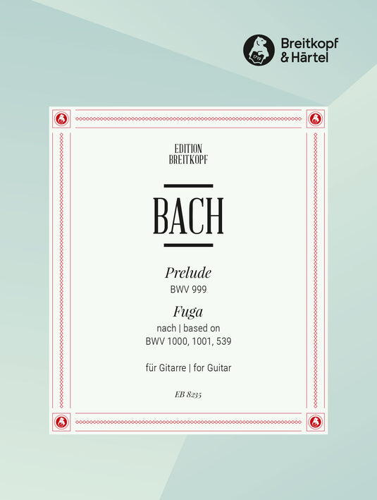 BACH - Prelude BWV 999 – Fuga based on BWV 1000, 1001, 539