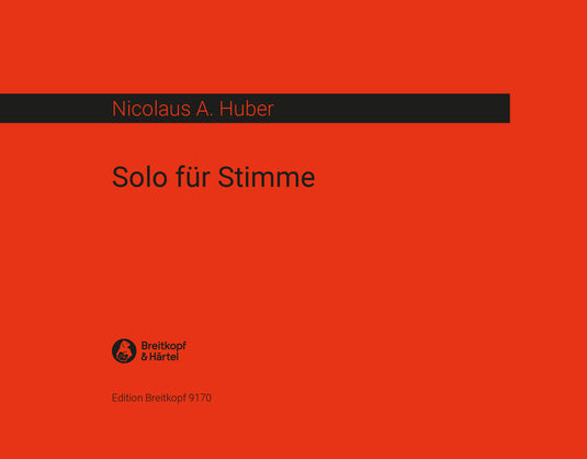 HUBER - Solo for Voice