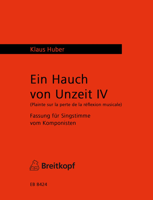 HUBER - Ein Hauch von Unzeit