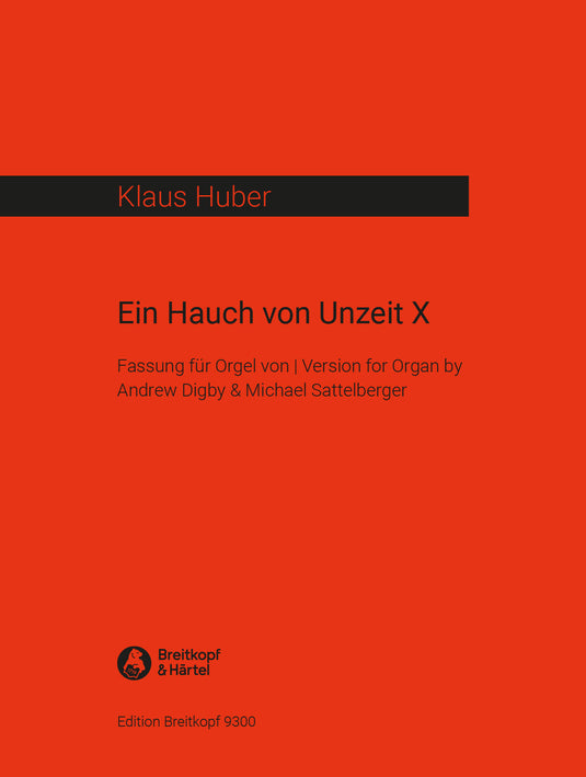 HUBER - Ein Hauch von Unzeit