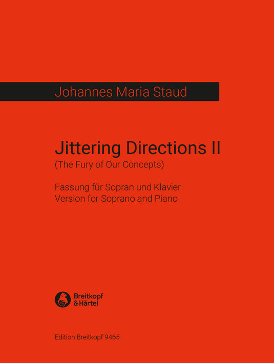 Staud, Johannes Maria - Jittering Directions