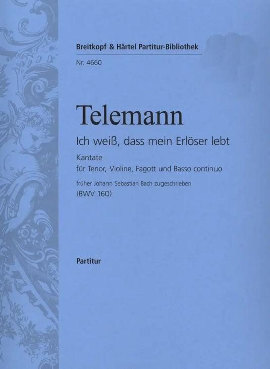 TELEMANN - “I know that my redeemer liveth” TWV 1:877