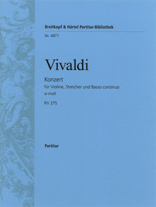VIVALDI - Concerto in E minor RV 275