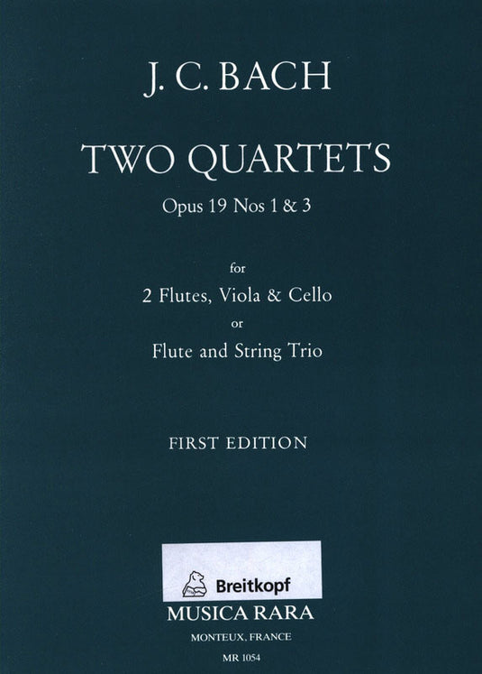 BACH - Quartets Op. 19 No. 1 in C major and No. 3 in G major
